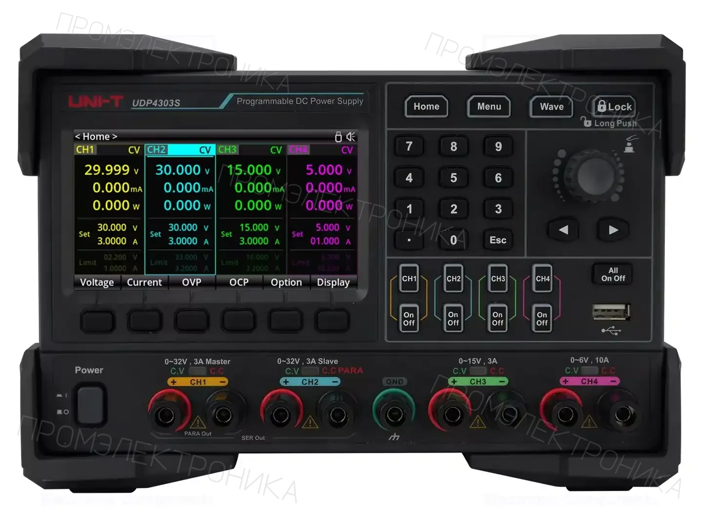 UNI-T UDP4303S — Блоки питания многоканальные