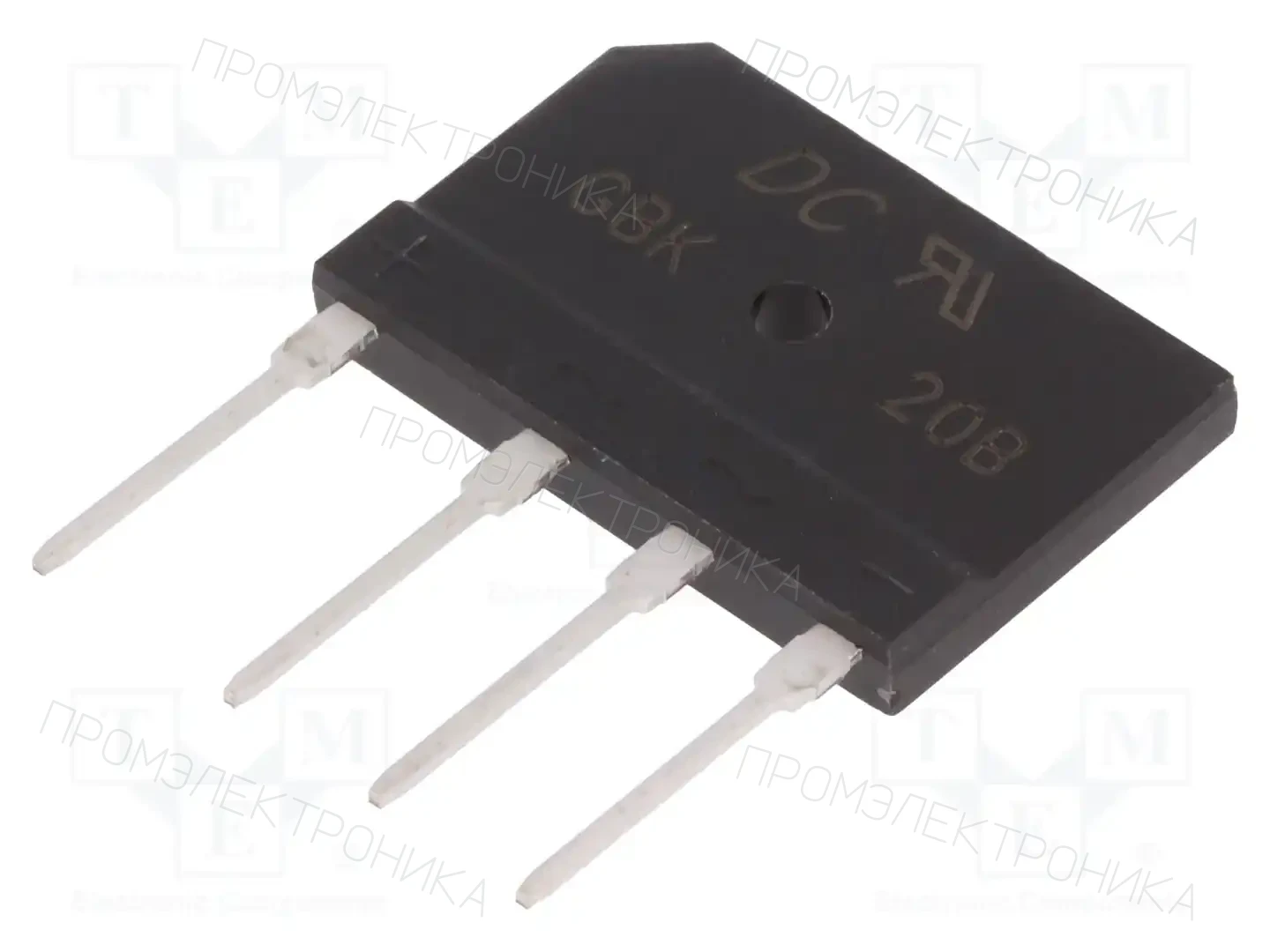 DC COMPONENTS GBK20B — Однофазные мосты диодные плоские