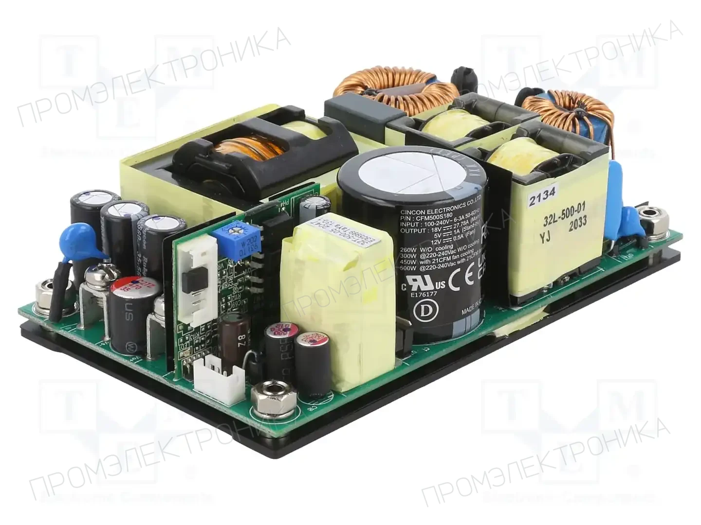 CINCON CFM500S180 — Открытые блоки питания