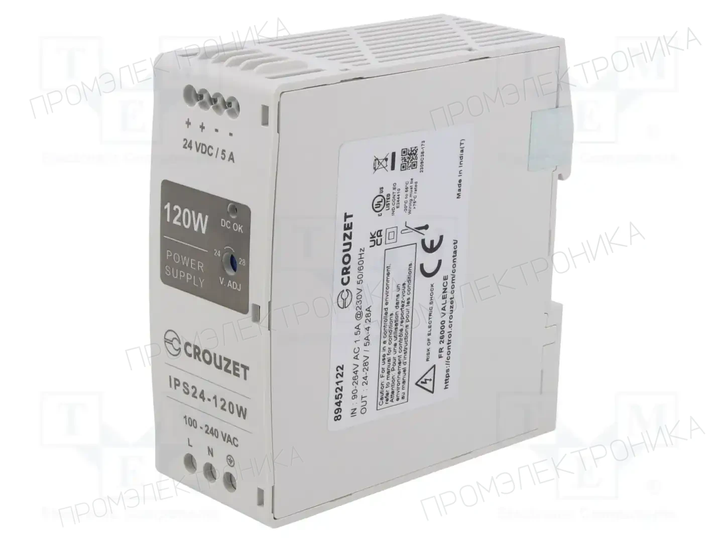 CROUZET 89452122 — Блоки питания на DIN-рейку