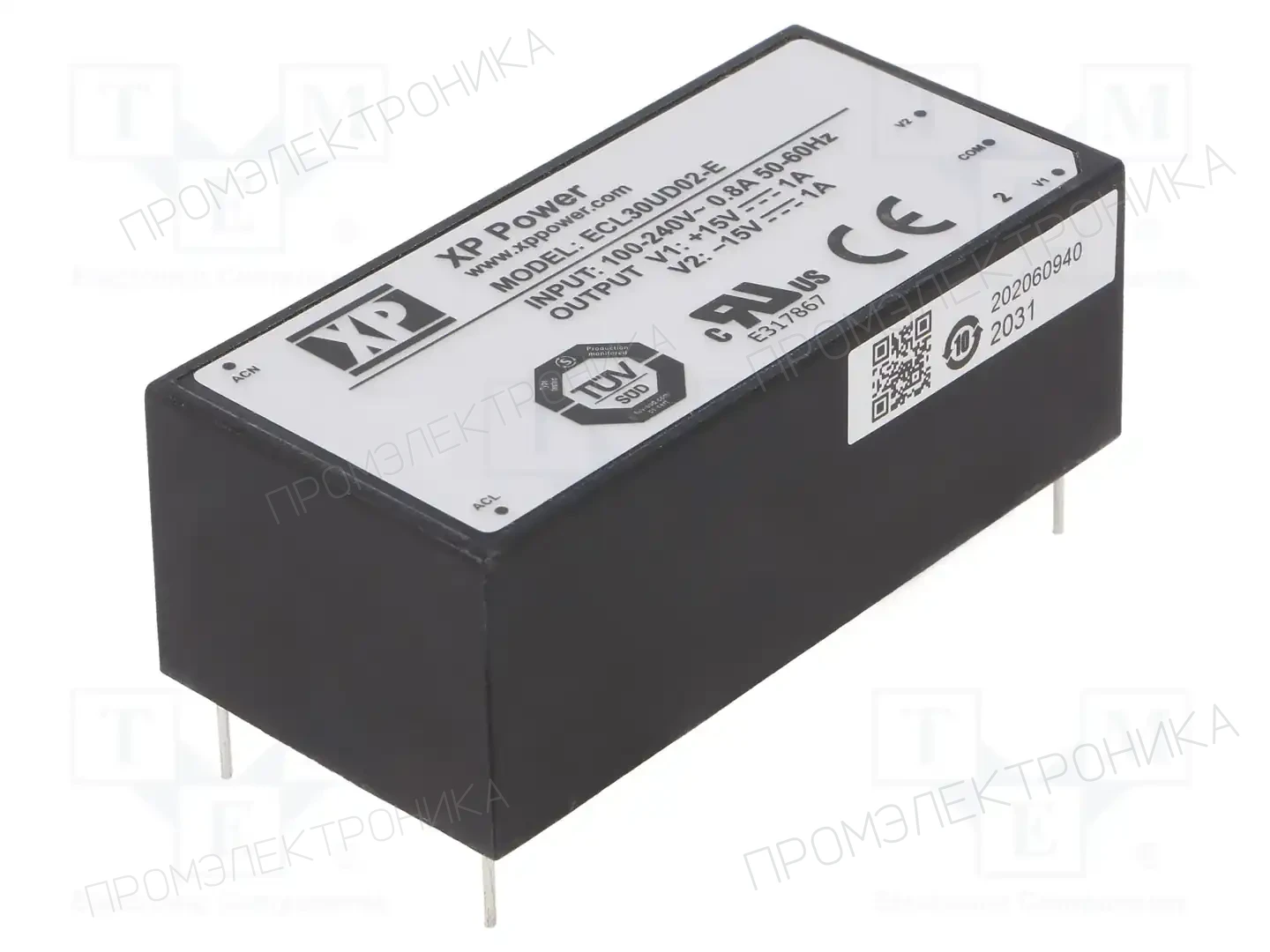 XP POWER ECL30UD02-E — Преобразователи AC/DC для PCB