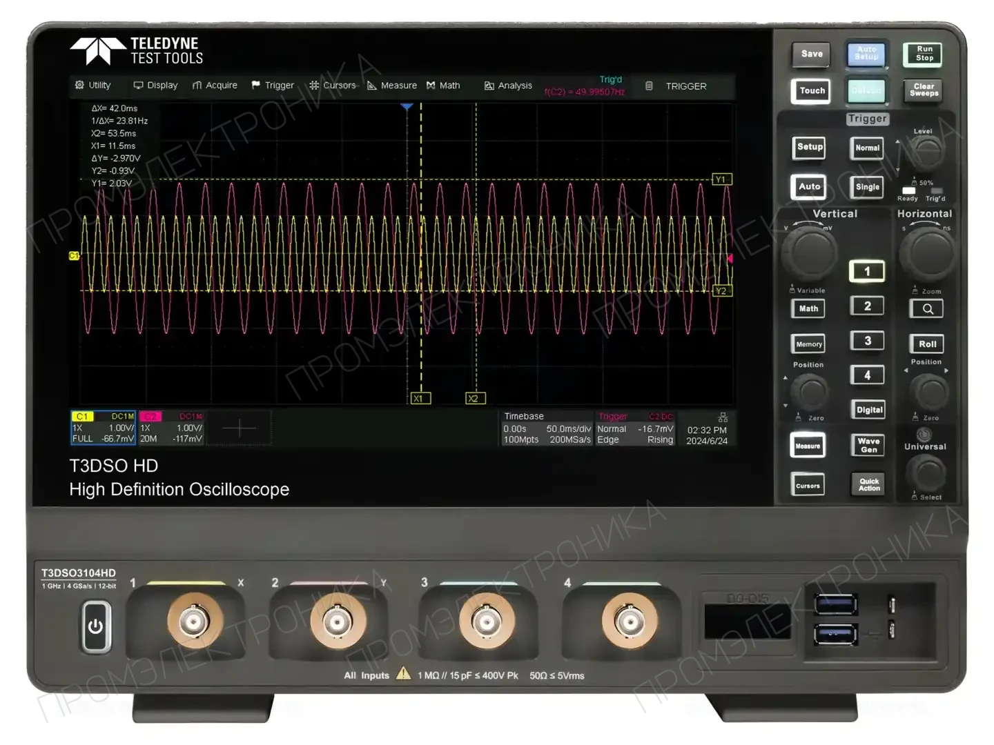 TELEDYNE LECROY T3DSO3054HD PROMO1 — Осциллоскопы цифровые