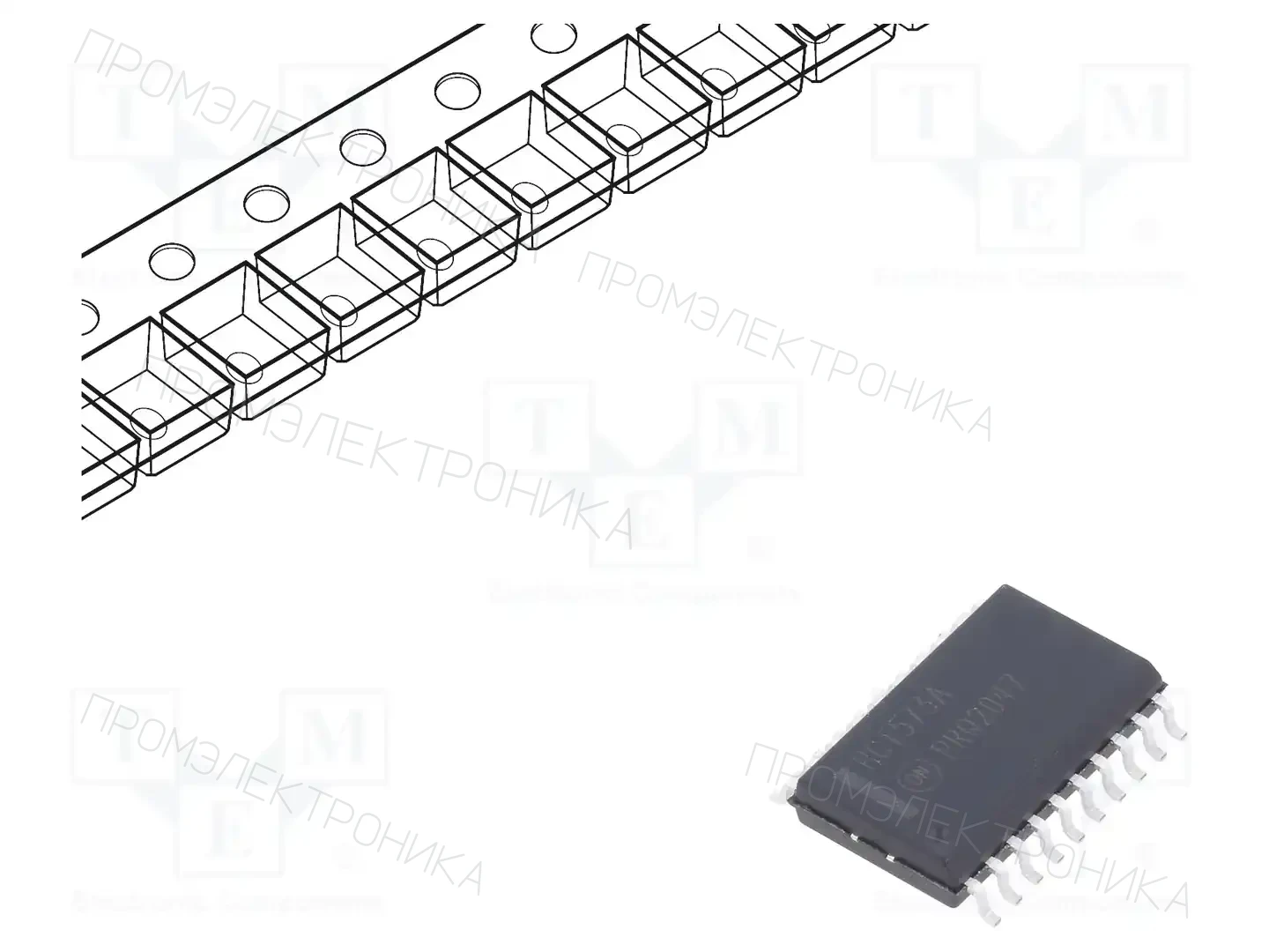 onsemi MM74HCT573WMX — Защелки