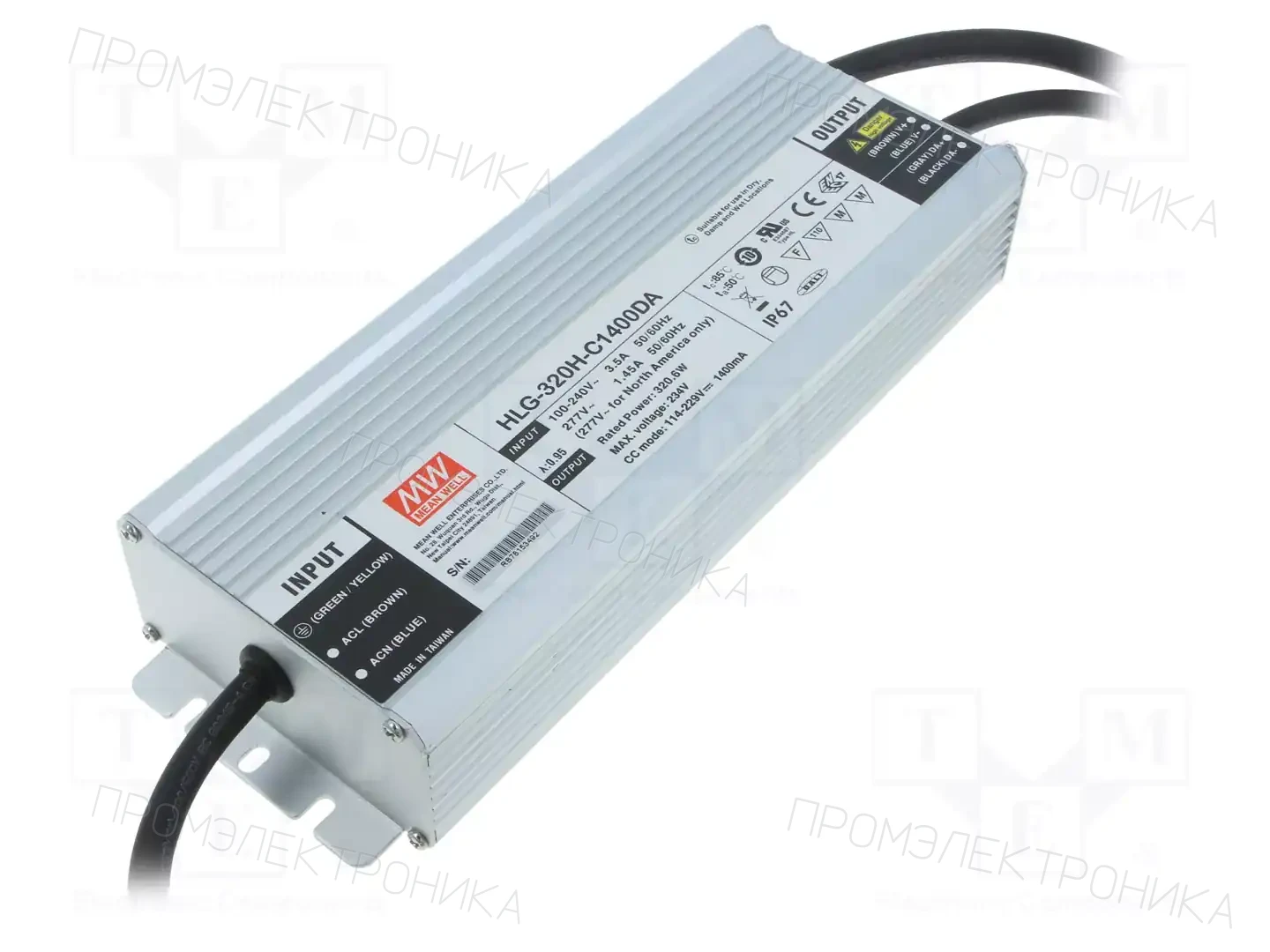 MEAN WELL HLG-320H-C1400DA — Блоки питания для LED