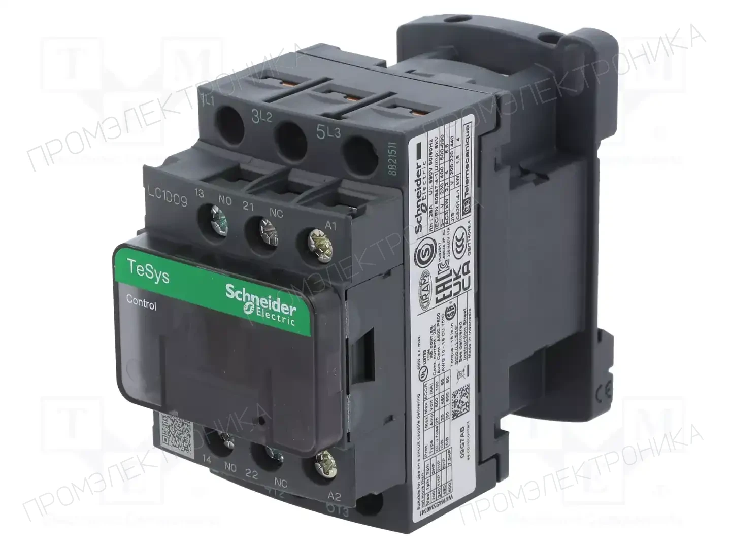 SCHNEIDER ELECTRIC LC1D09G7 — Контакторы - главные модули
