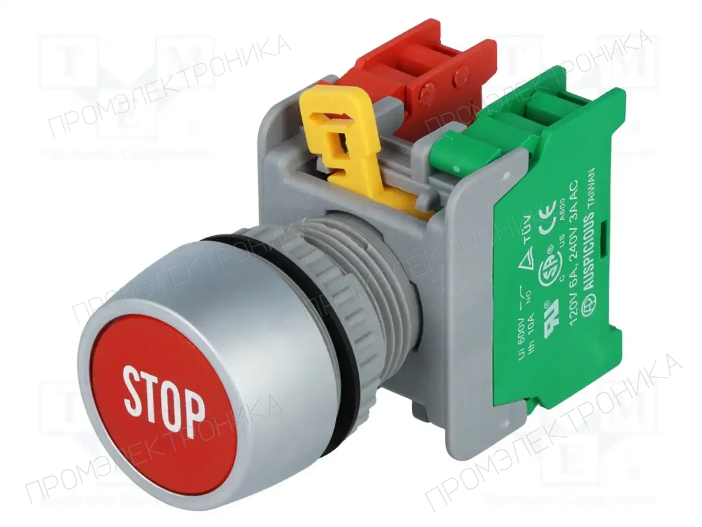 AUSPICIOUS PBF22-1O/C R STOP — Переключатели панельные стандартные 22мм