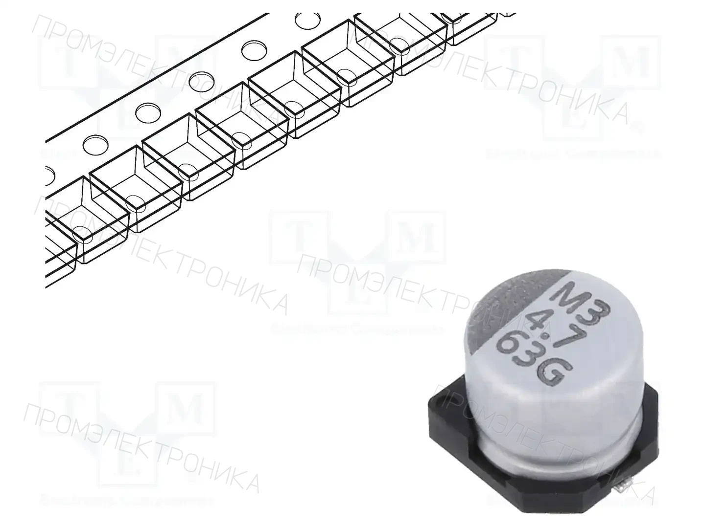VISHAY GSC00AD4R71JARL — Конденсаторы электролитические SMD