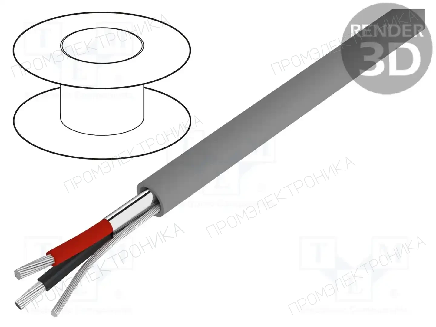 ALPHA WIRE 2432C SL005 — Провода многожильные экранированные