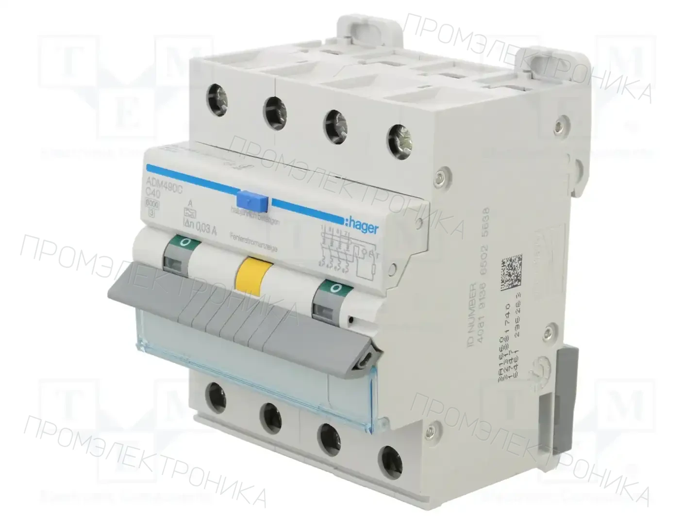 HAGER ADM490C — Дифференциальные выключатели