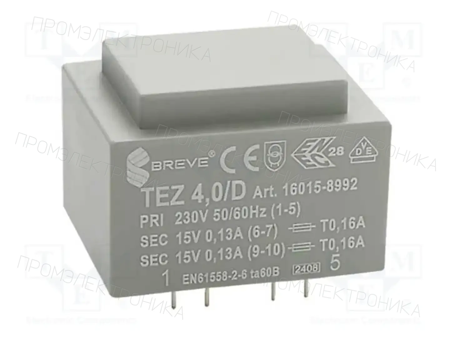 BREVE TUFVASSONS 16015-8992 — Трансформаторы PCB