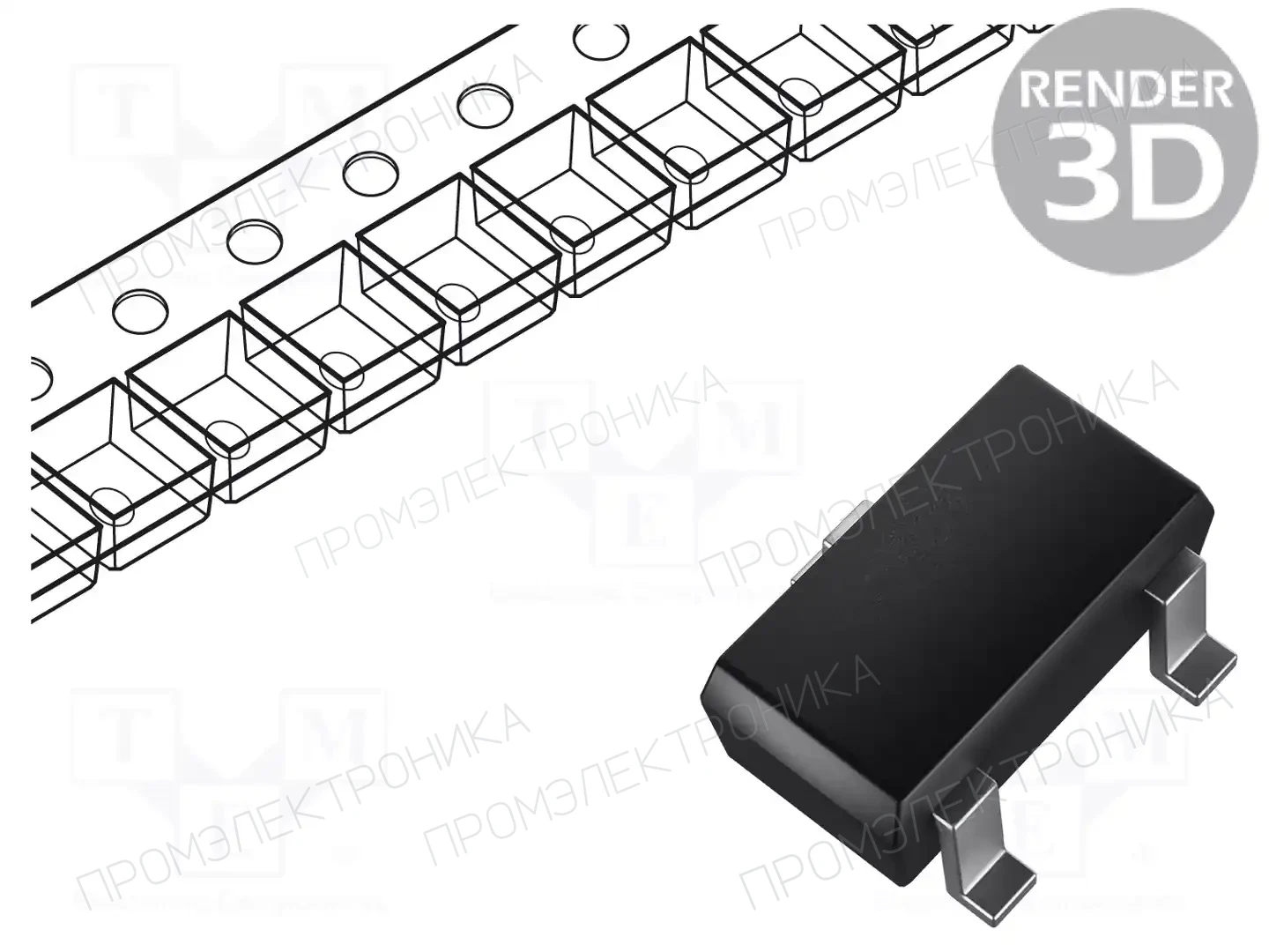 onsemi MUN2211T3G — Транзисторы NPN SMD