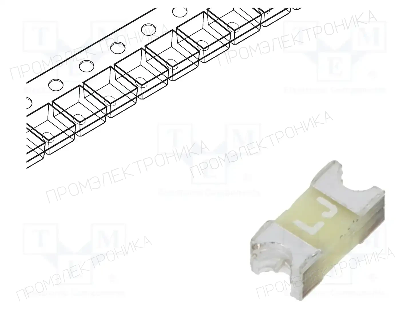 LITTELFUSE 04701.25DRSNP — Предохранители SMD 1206 быстродейств