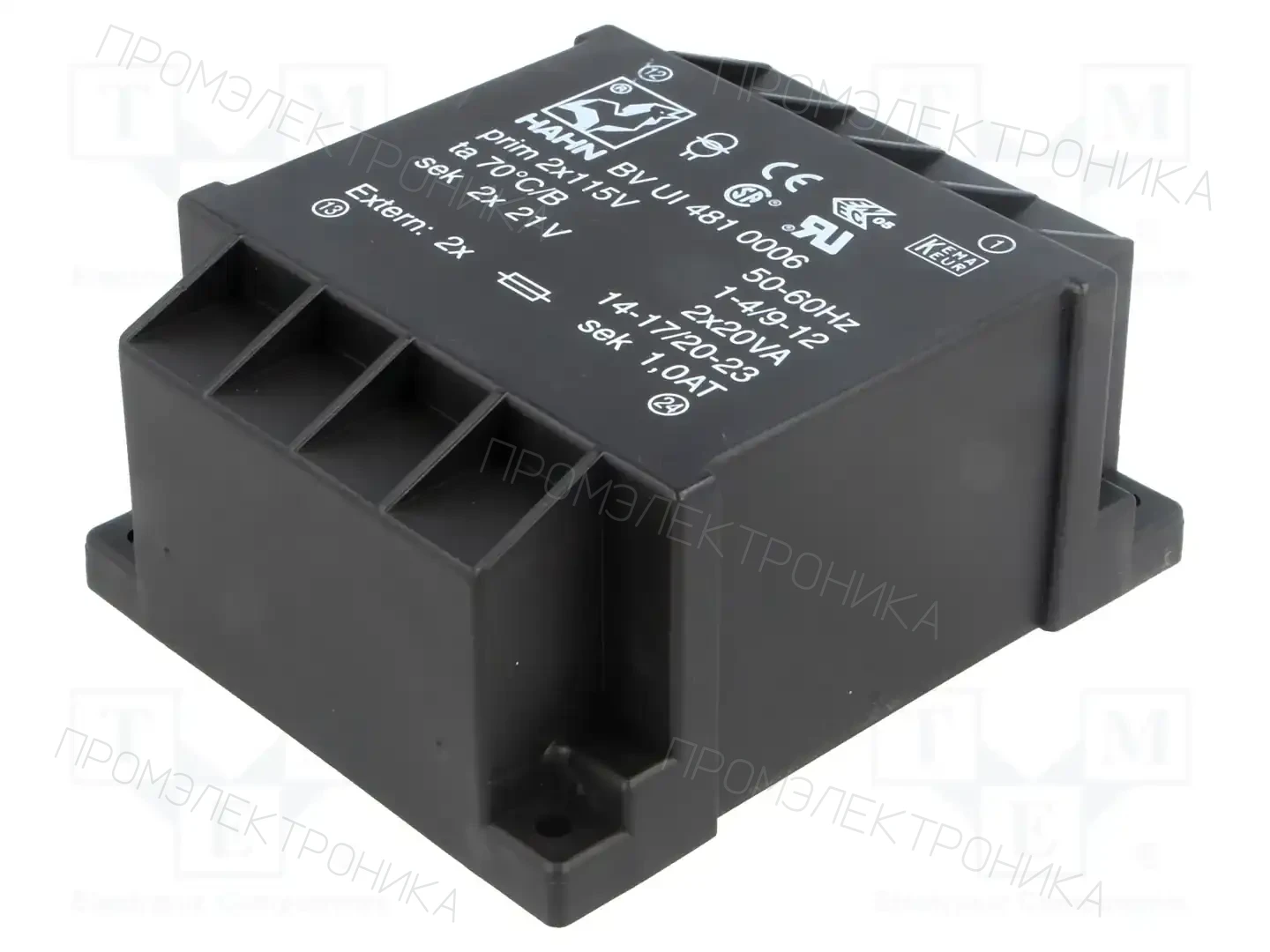 HAHN BV UI 481 0006 — Трансформаторы PCB