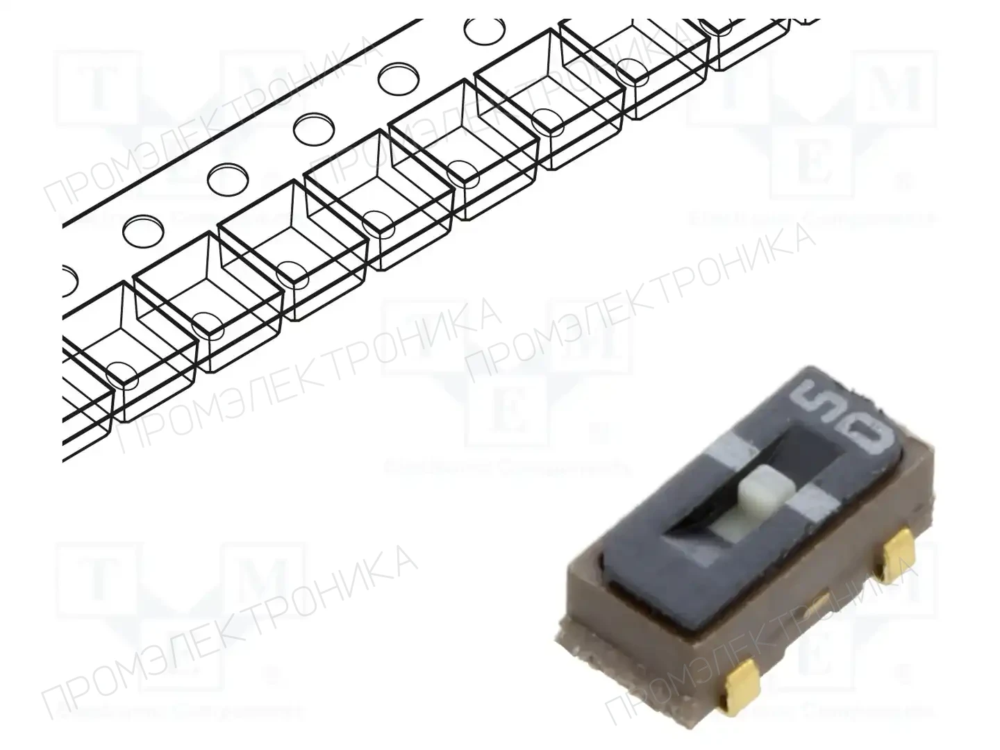 Nidec Copal Electronics CJS-1200TA — Переключатели ползунковые