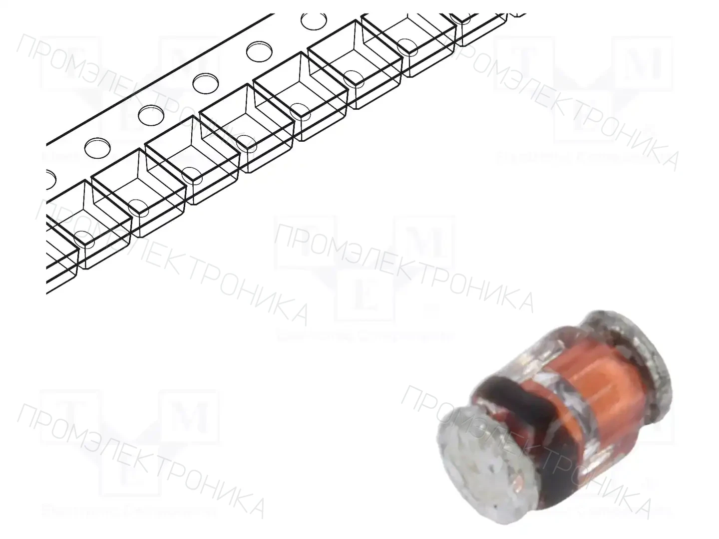 VISHAY BZM55C75-TR — Стабилитроны SMD