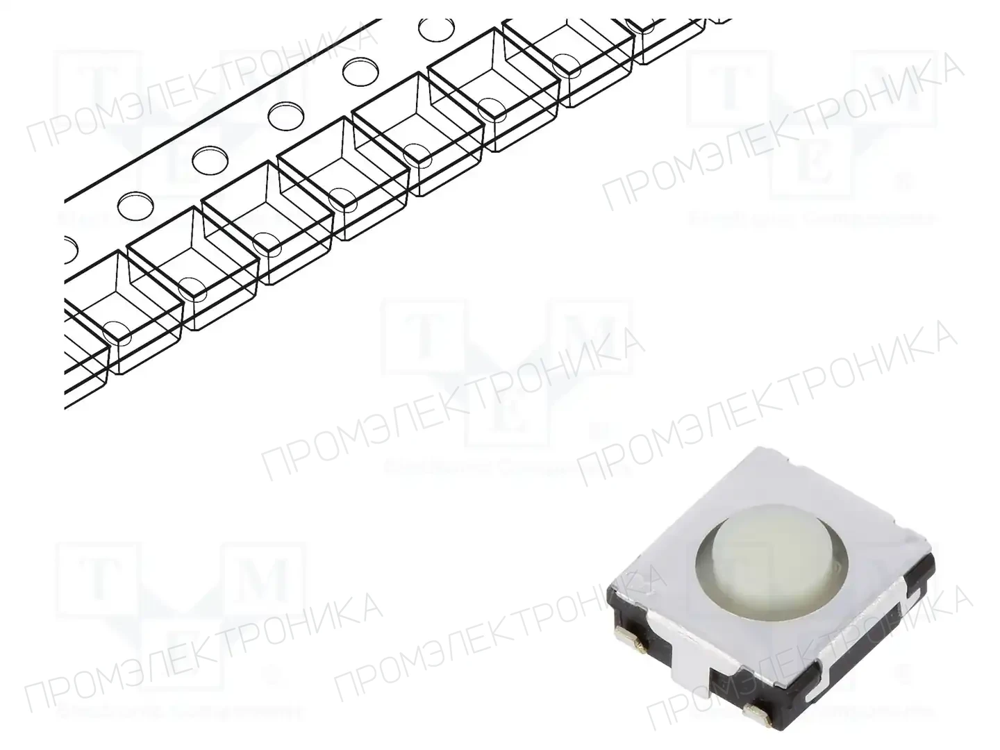 PANASONIC EVQQ2202W — Микропереключатели TACT