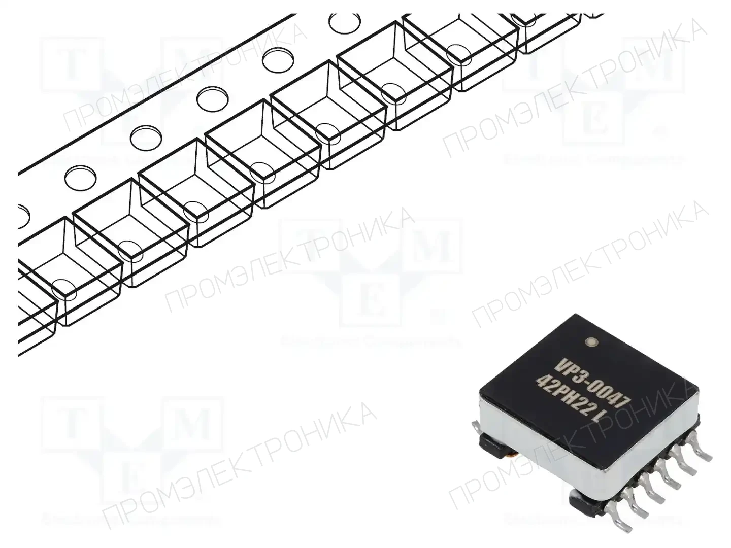 EATON ELECTRONICS VP3-0047-R — Трансформаторы PCB