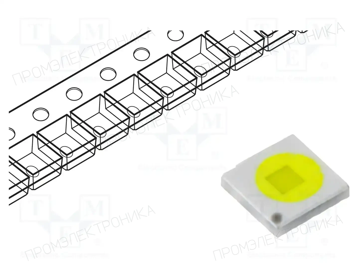 LUCKYLIGHT CP3535W-W2H-3W — Светодиоды мощности белые - Emitter