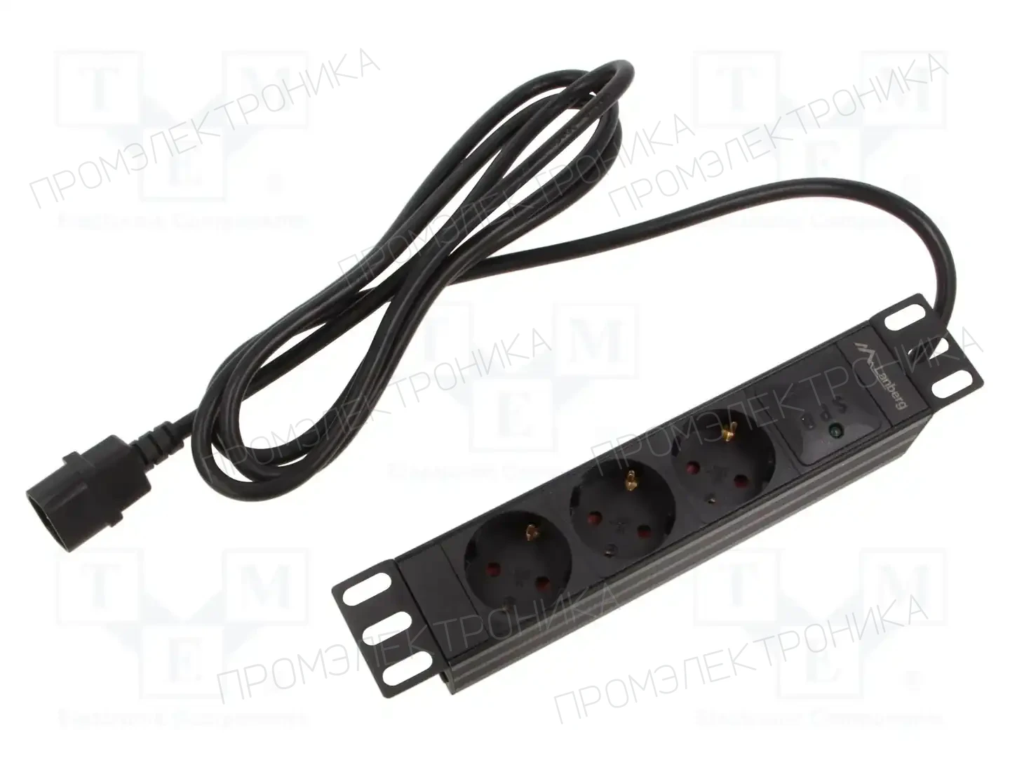 LANBERG PDU-03F-0200-IEC-BK — Планки защиты от перенапряжения