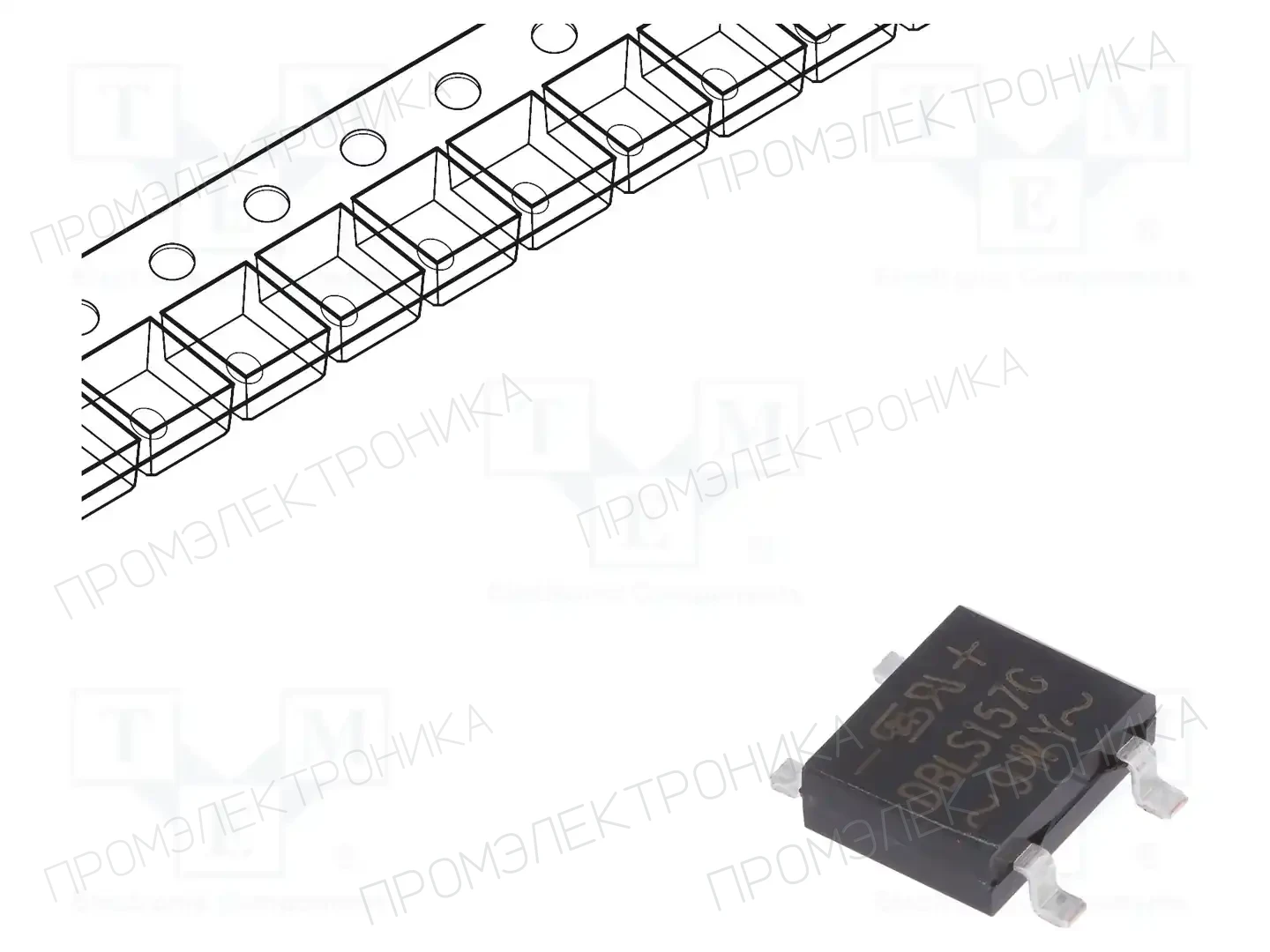 TAIWAN SEMICONDUCTOR DBLS157G RD — Однофазные мосты диодные SMD/THT