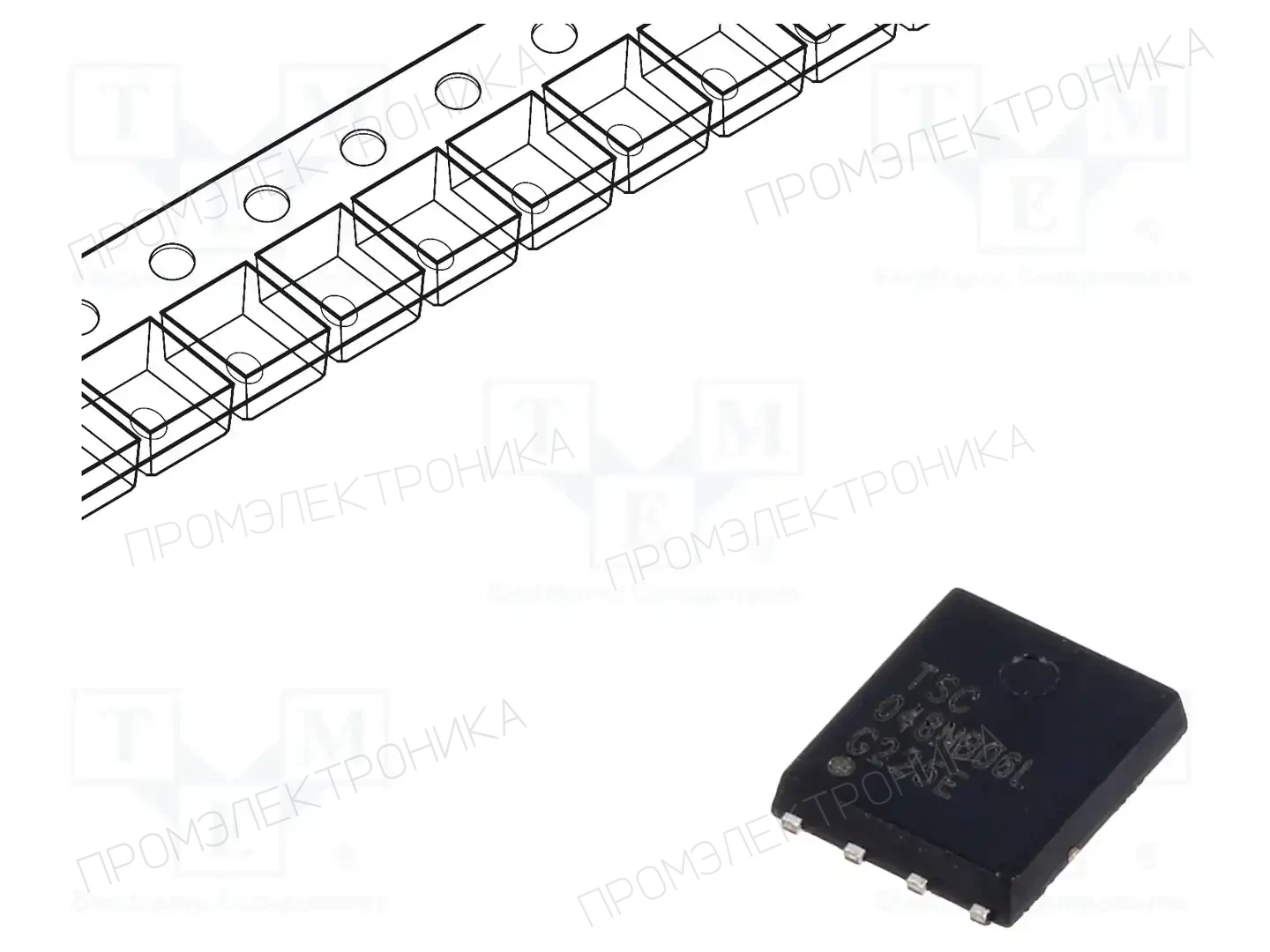 TAIWAN SEMICONDUCTOR TSM048NB06LCR RLG — Транзисторы с каналом N SMD