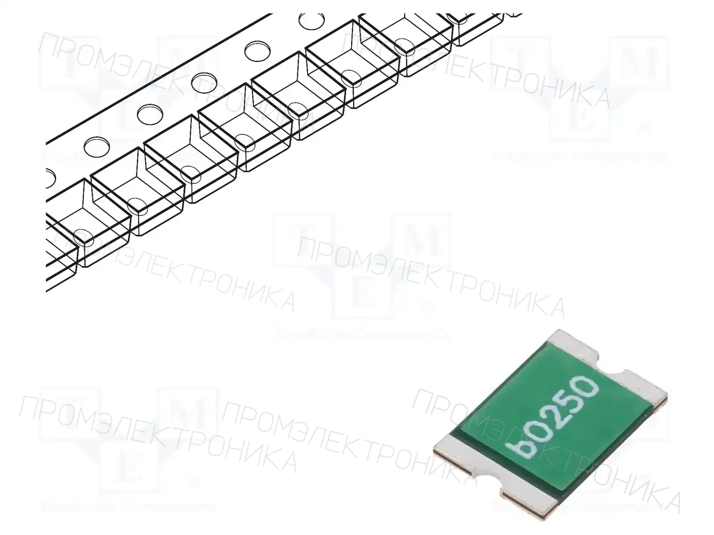 BEL FUSE 0ZCF0250FF2C — Предохранители полимерные SMD