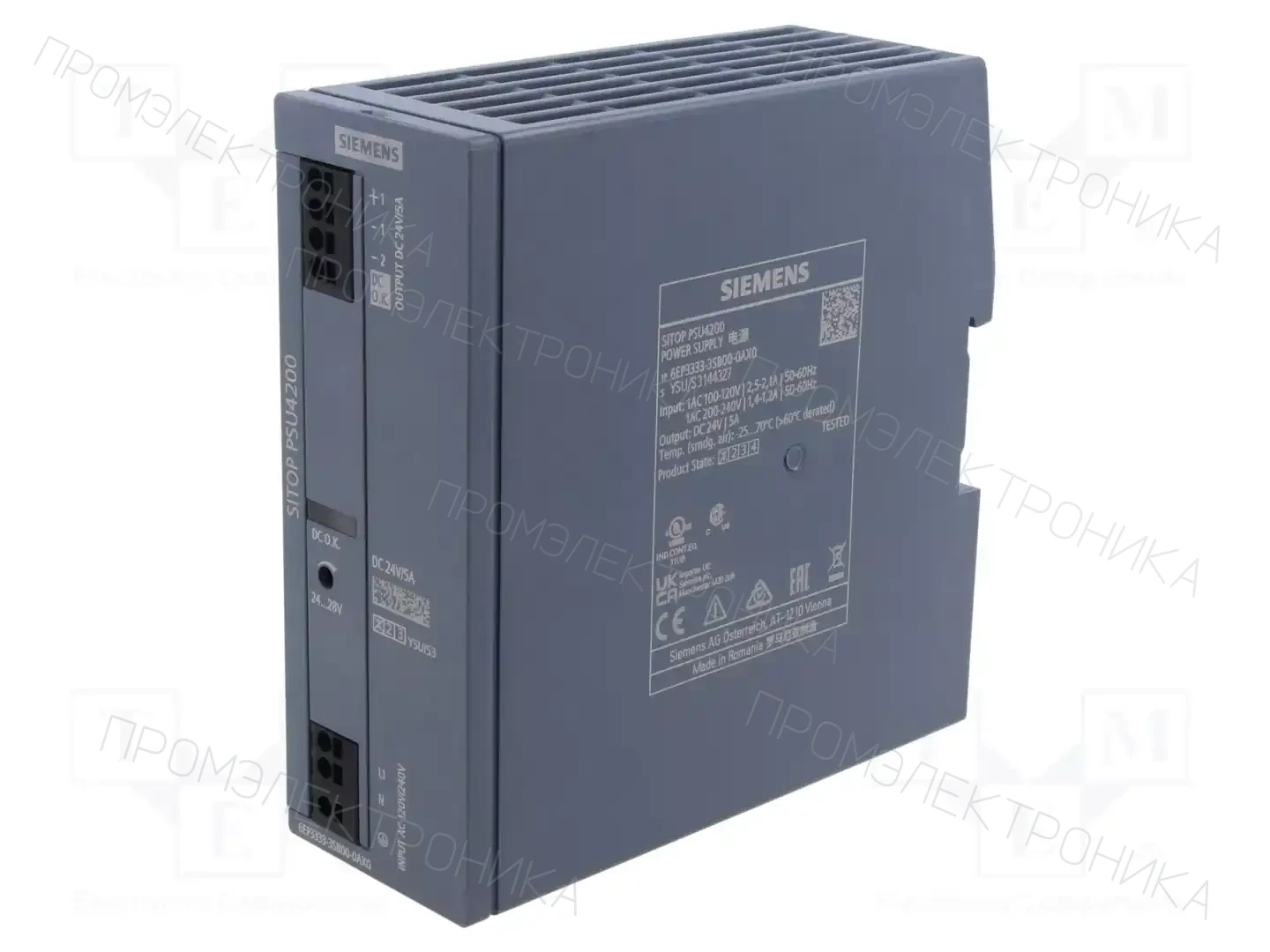 SIEMENS 6EP3333-3SB00-0AX0 — Блоки питания на DIN-рейку
