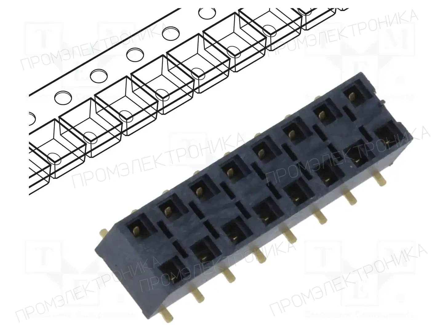 SAMTEC HLE-108-02-G-DV-BE-A-K-TR — Разъeмы пластина - пластина