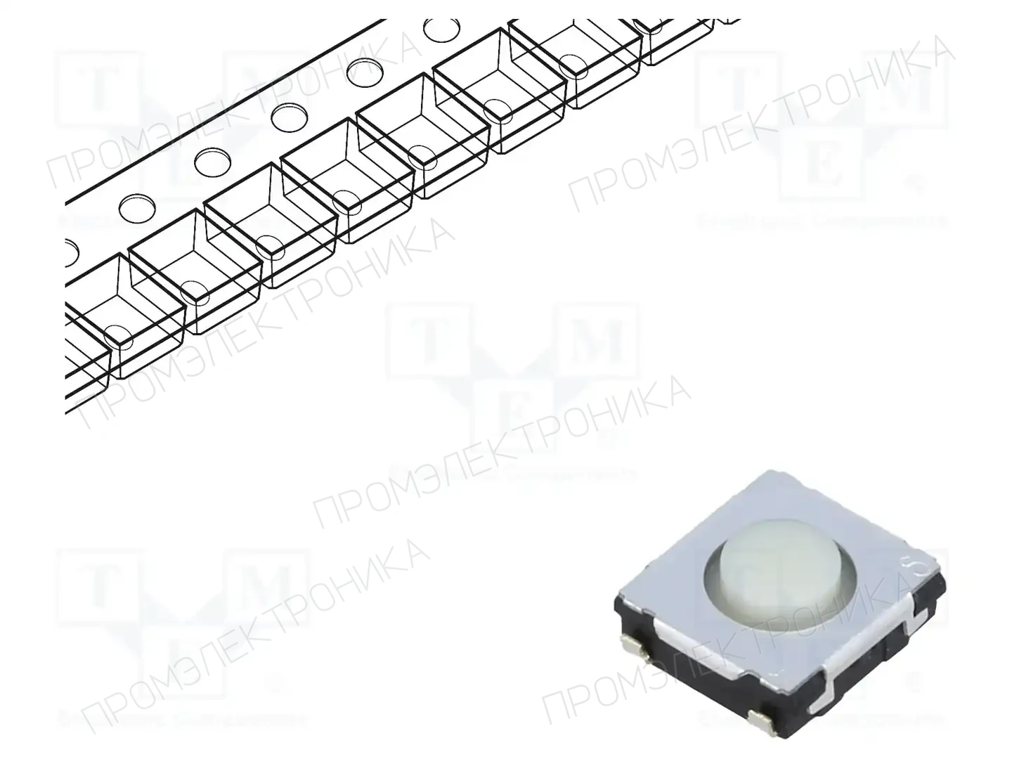 PANASONIC EVQQ2W02W — Микропереключатели TACT