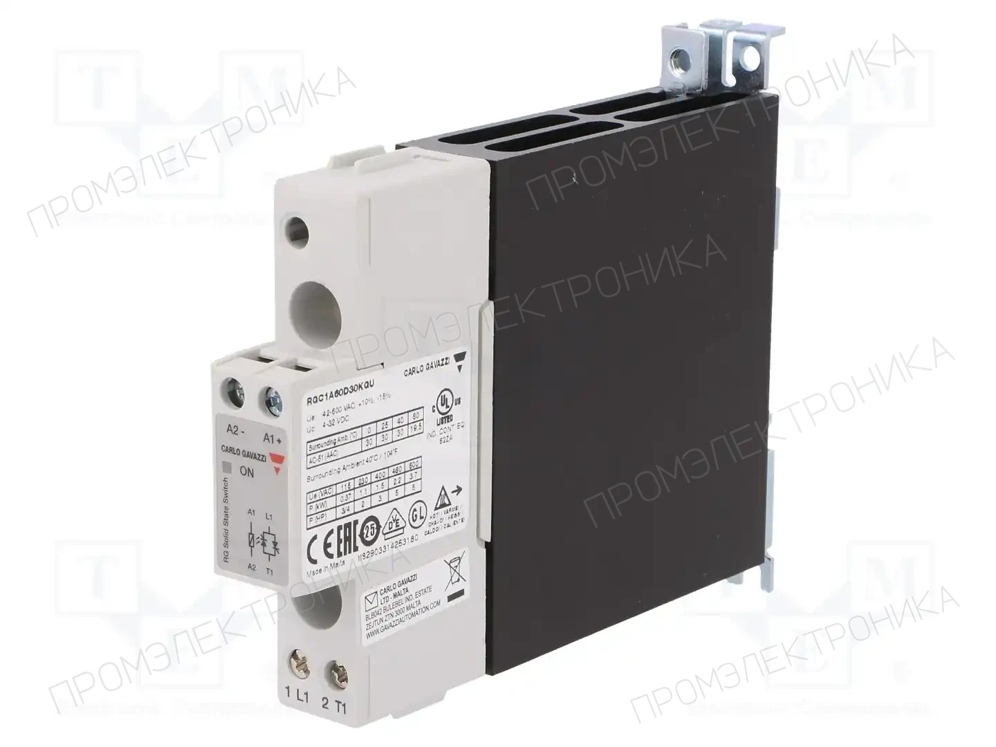 CARLO GAVAZZI RGC1A60D30KGU — Реле SSR однофазные