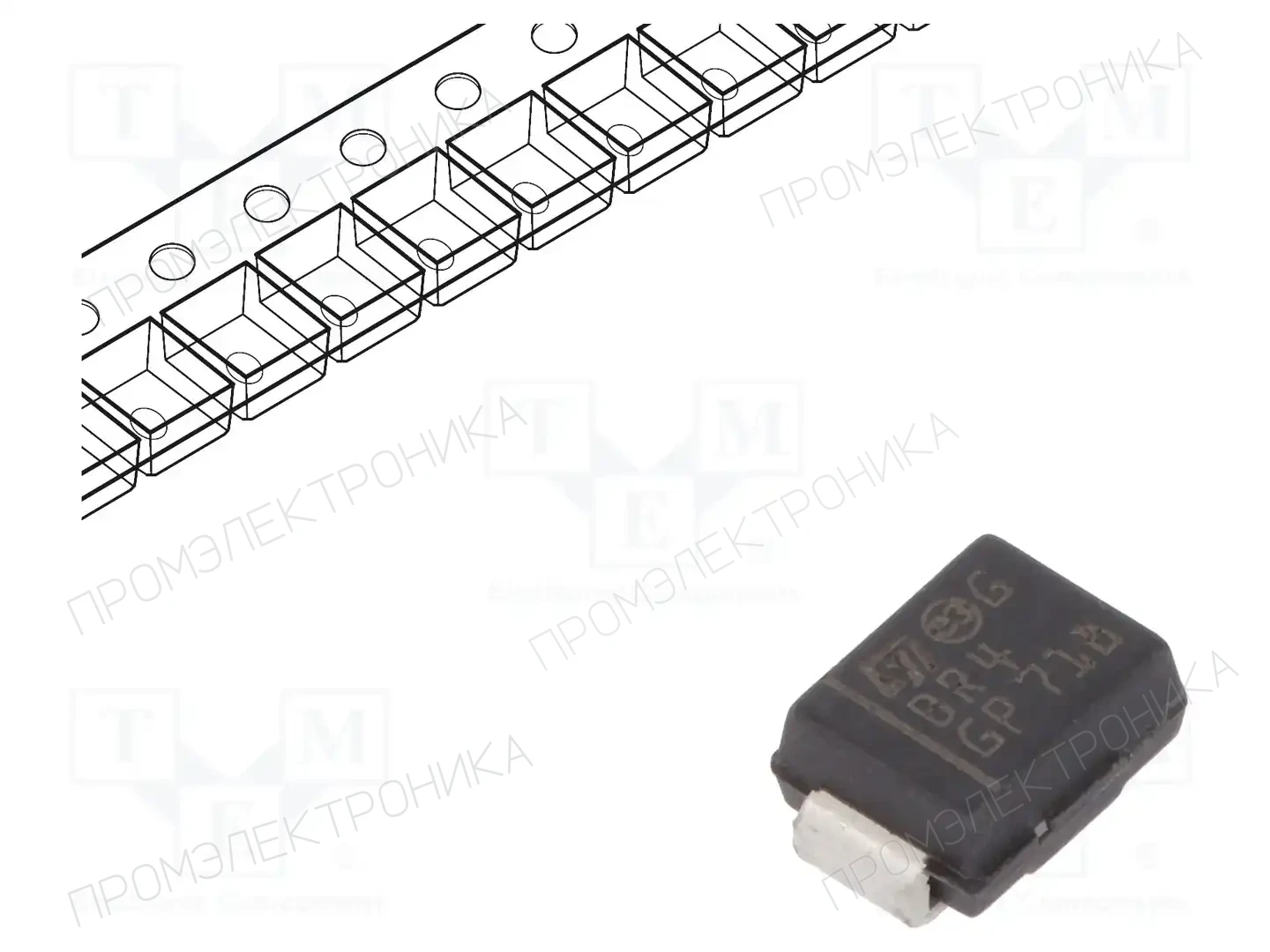 STMicroelectronics STTH1R04U — Универсальные диоды SMD