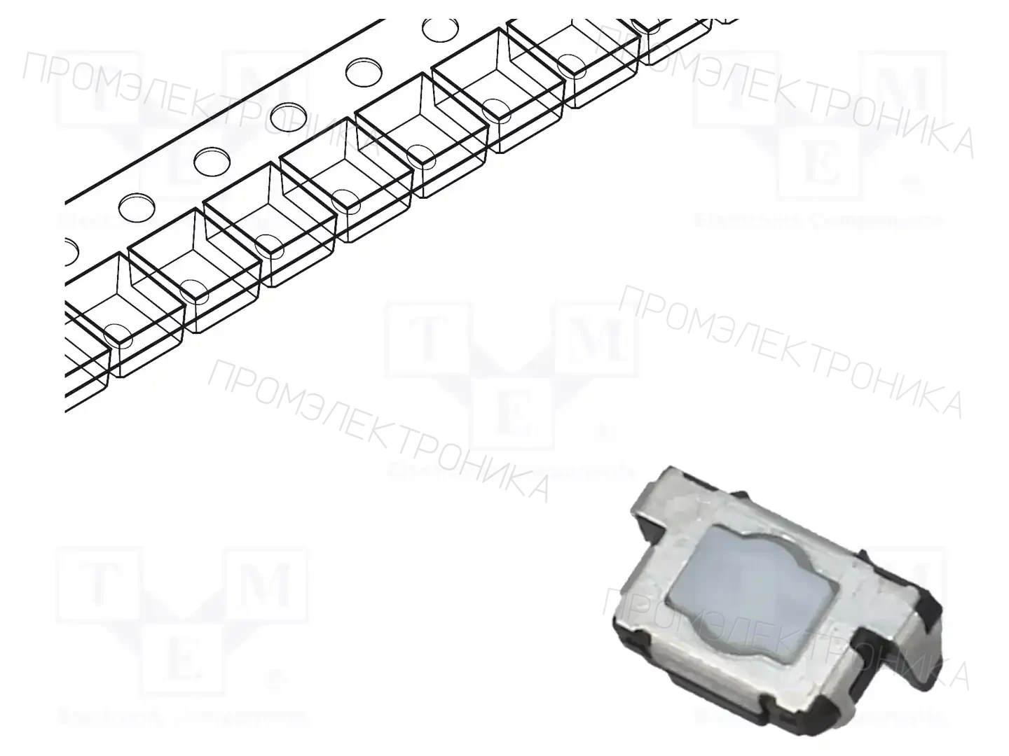 PANASONIC EVQP46B3M — Микропереключатели TACT