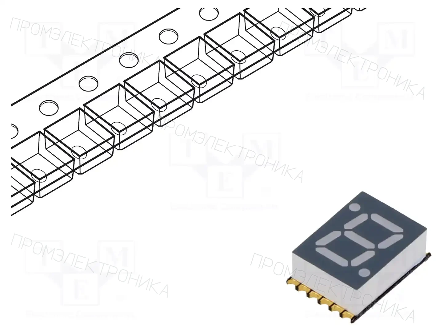 OPTO Plus LED OPS-S2811SB-GW — Светодиодные дисплеи 7-сегментные