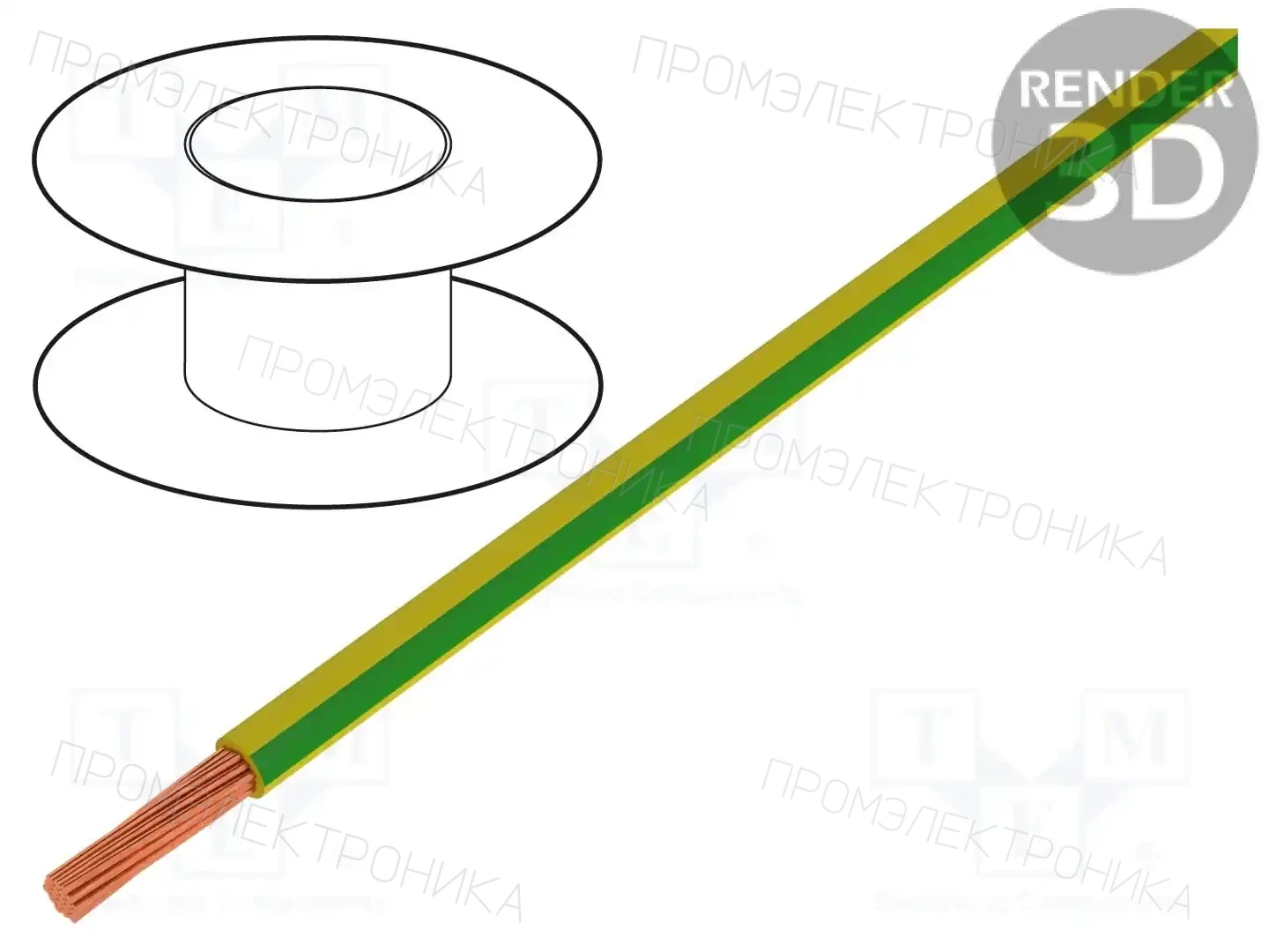 BQ CABLE LGY2.5-YL/GR — Провода одножильные - тросик