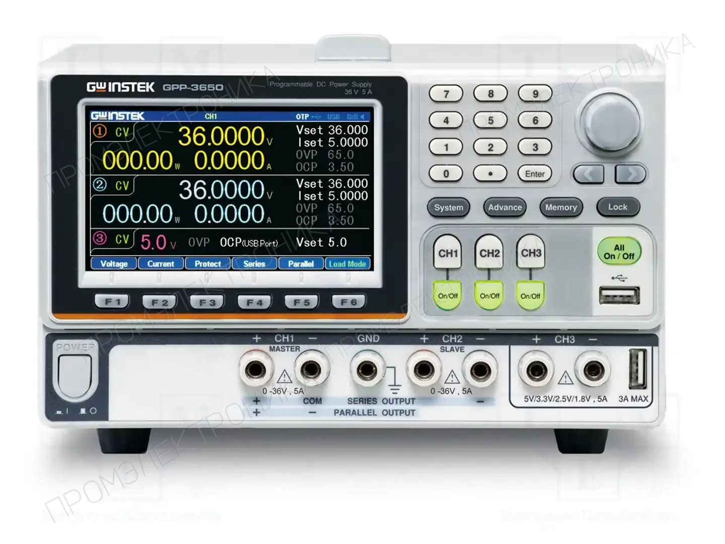 GW INSTEK GPP-3650LG — Блоки питания многоканальные