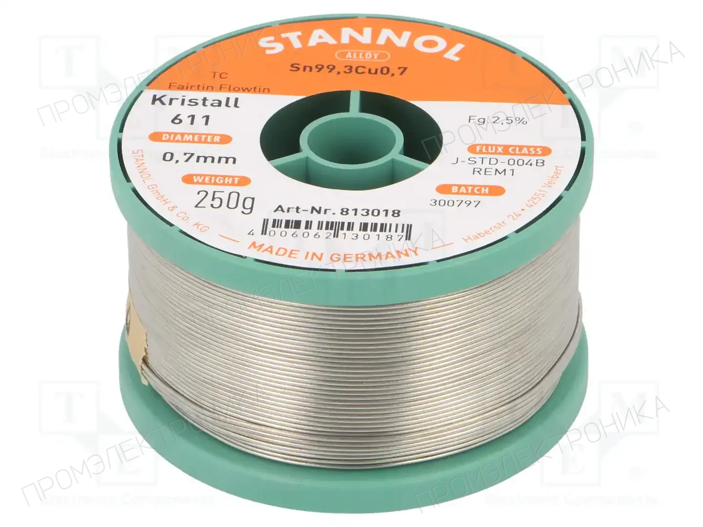 STANNOL 813018 — Паяльные провода бессвинцовые