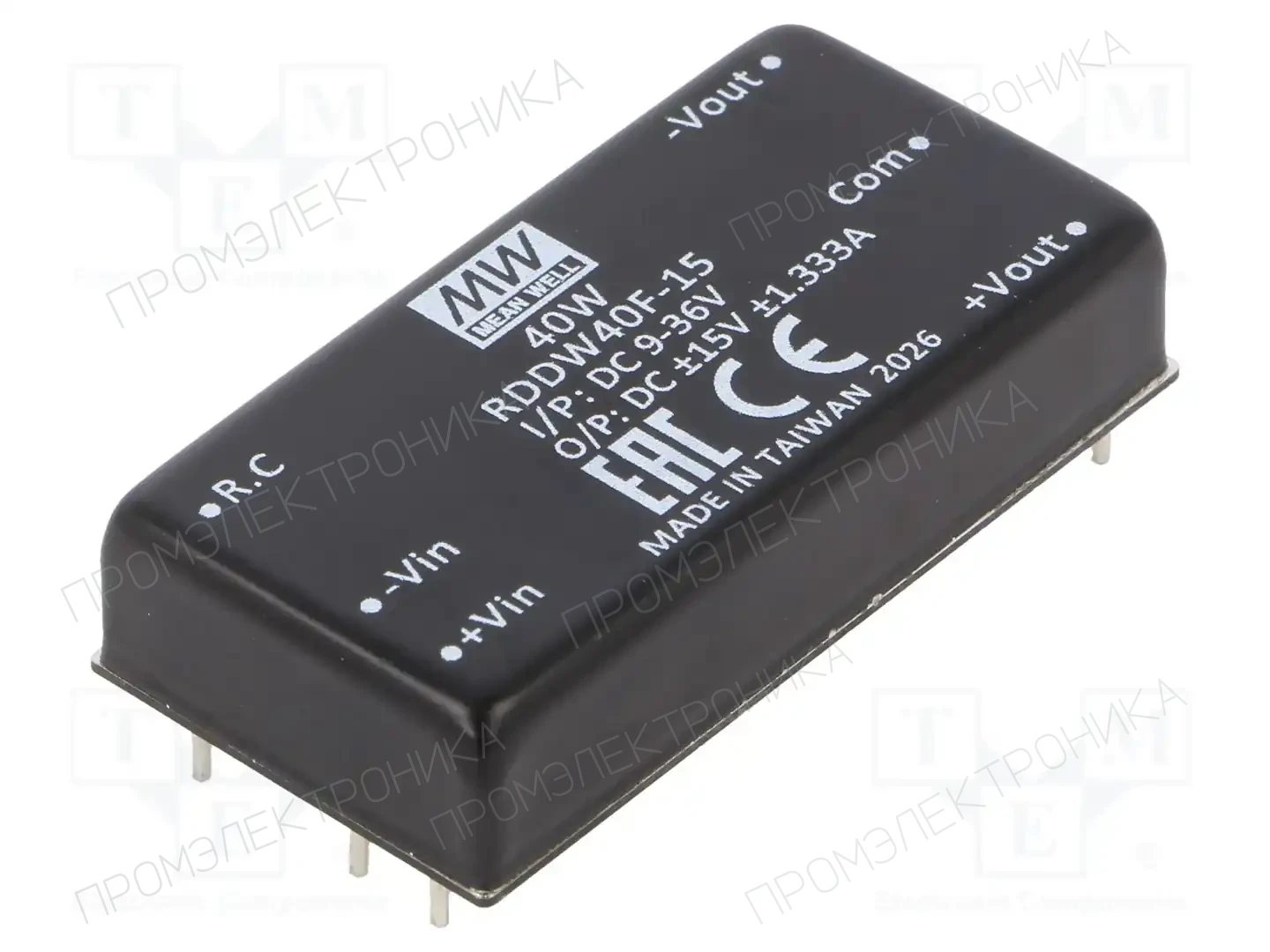 MEAN WELL RDDW40F-15 — Преобразователи DC/DC