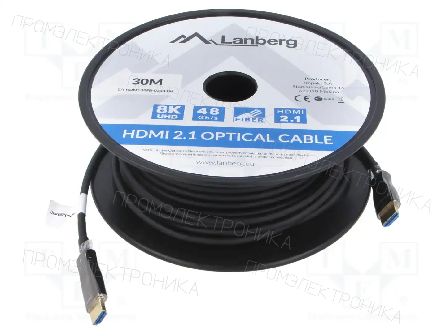 LANBERG CA-HDMI-30FB-0300-BK — Кабели и адаптеры HDMI, DVI, DisplayPort