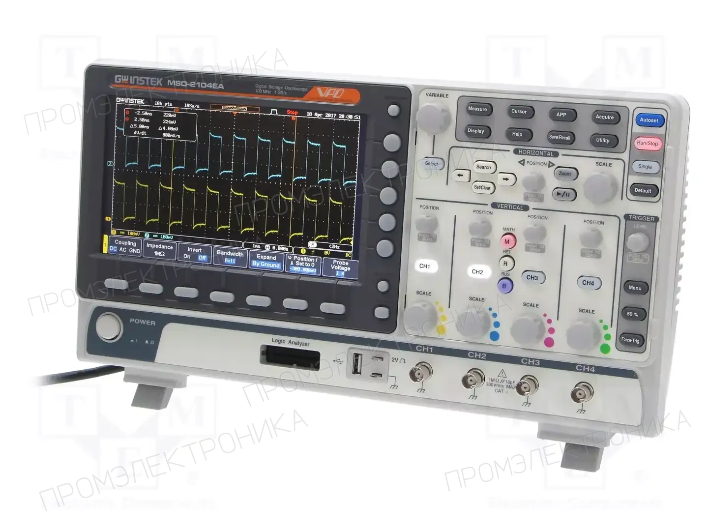 GW INSTEK MSO-2104EA — Осциллоскопы цифровые