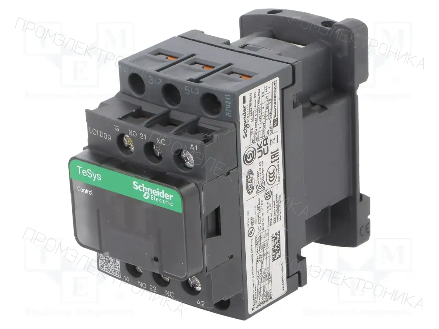 SCHNEIDER ELECTRIC LC1D09V7 — Контакторы - главные модули