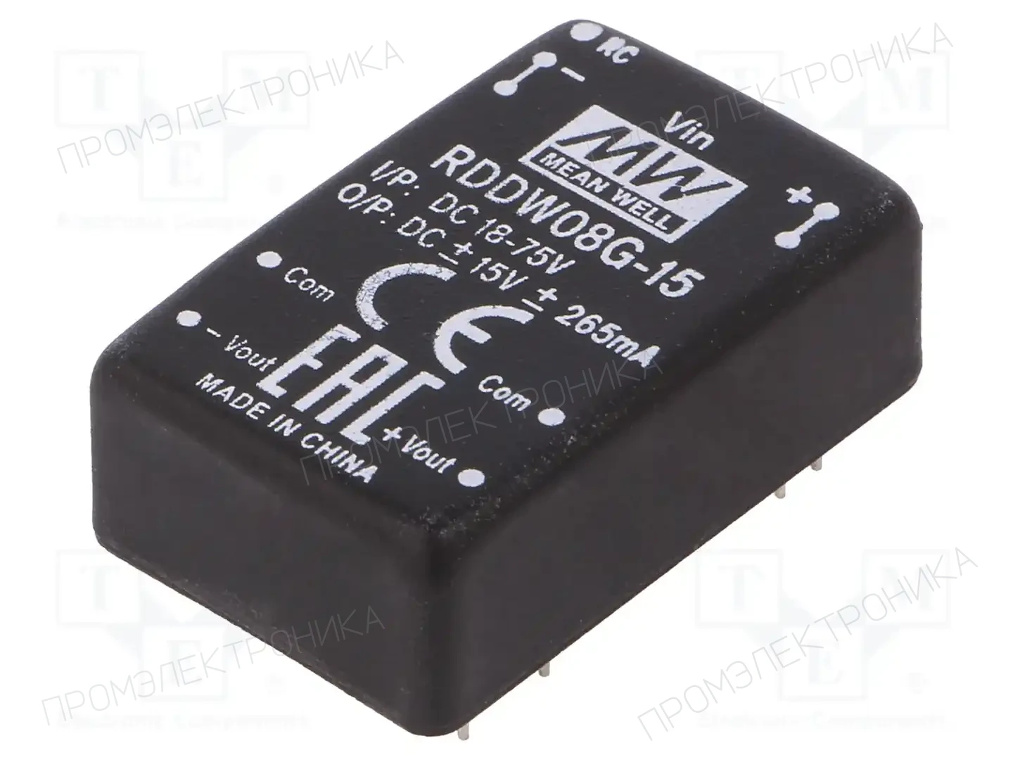 MEAN WELL RDDW08G-15 — Преобразователи DC/DC