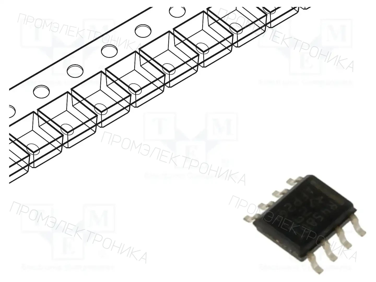 Texas Instruments RC4580IDR — Операционные усилители SMD