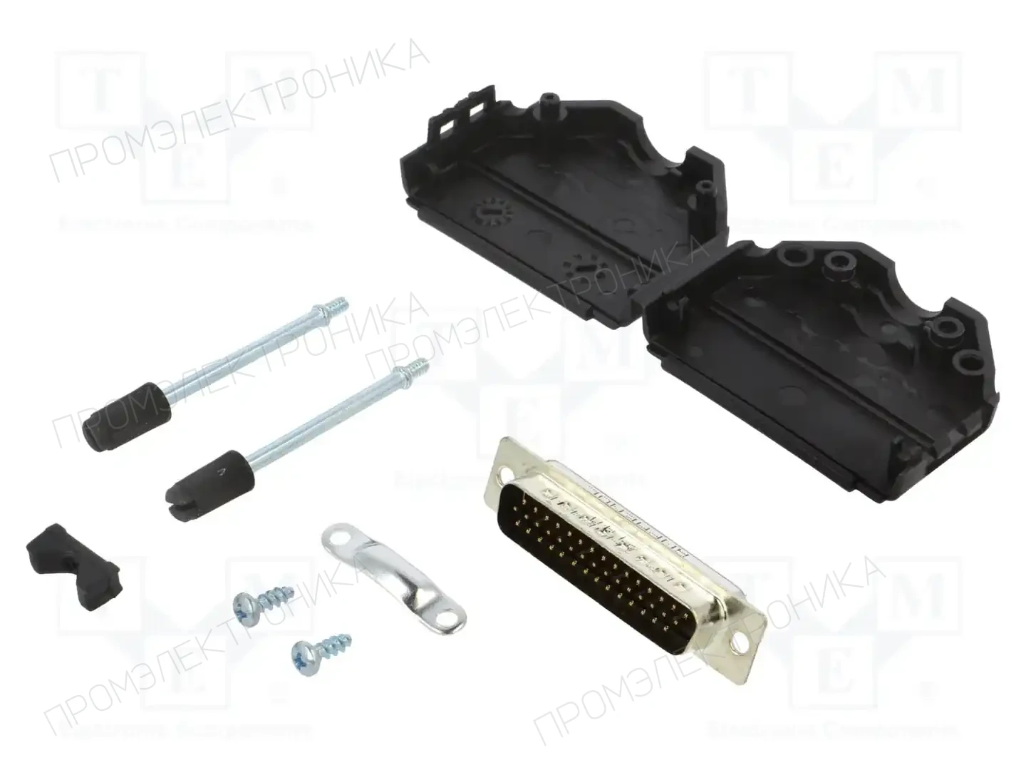 AMPHENOL COMMUNICATIONS SOLUTIONS L17DPPK25-BK+L717HDB44P — Комплектные штекеры D-Sub
