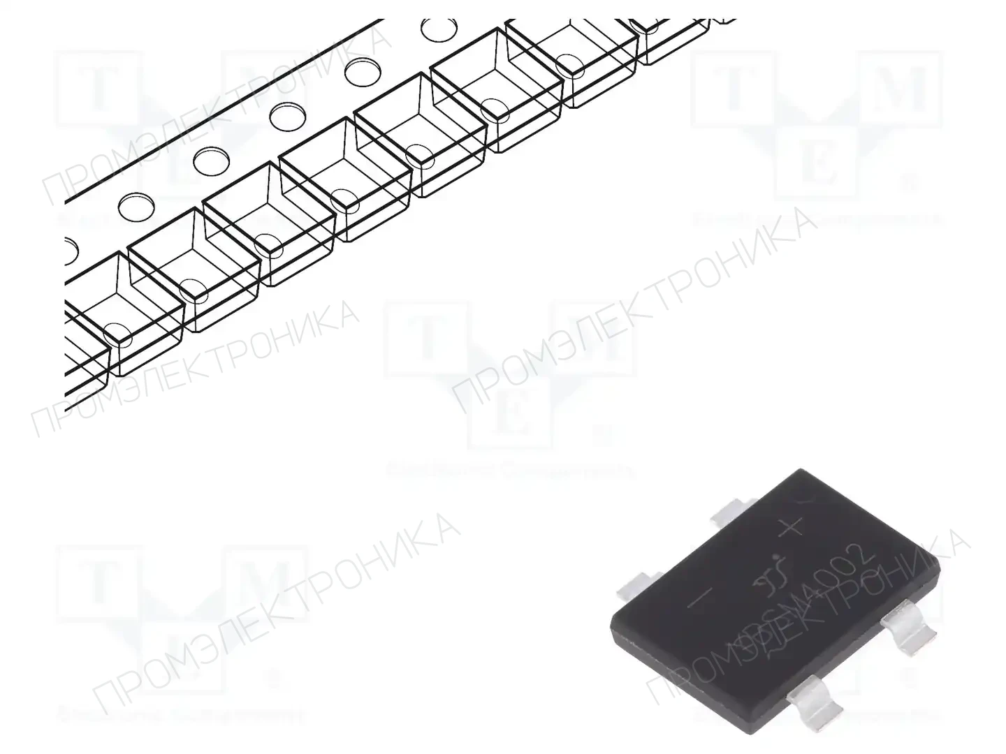 YANGJIE TECHNOLOGY YBSM4002 — Однофазные мосты диодные SMD/THT