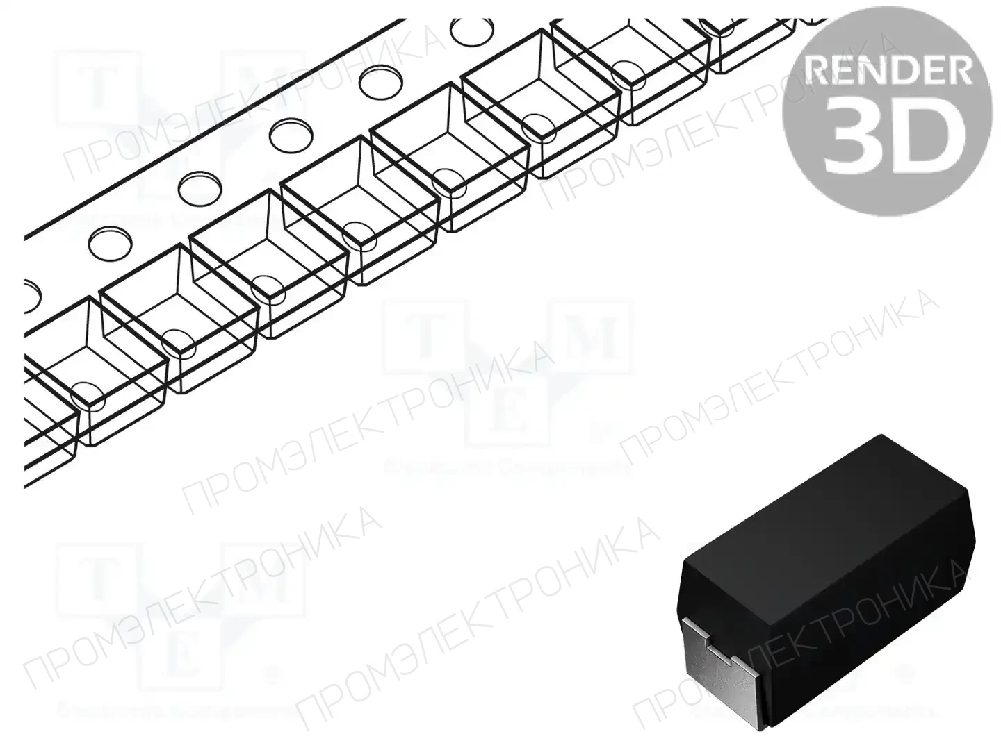 KEMET A700D337M002ATE007 — Конденсаторы полимерные SMD