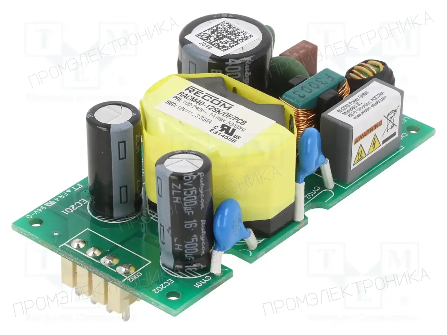 RECOM RACM40-12SK/OF/PCB-T — Открытые блоки питания
