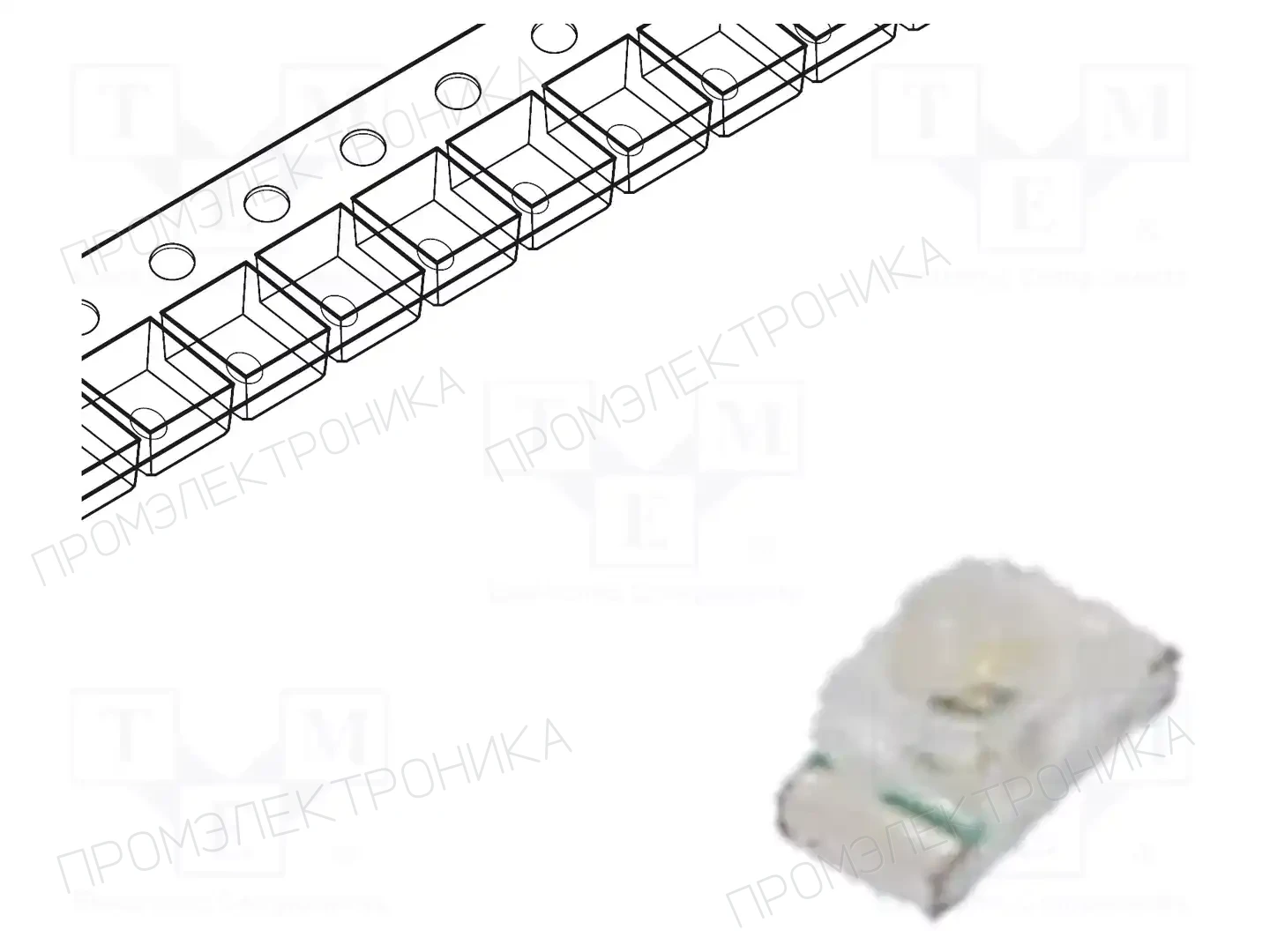 LUCKYLIGHT SR190GC-2BJ — Светодиоды SMD цветные
