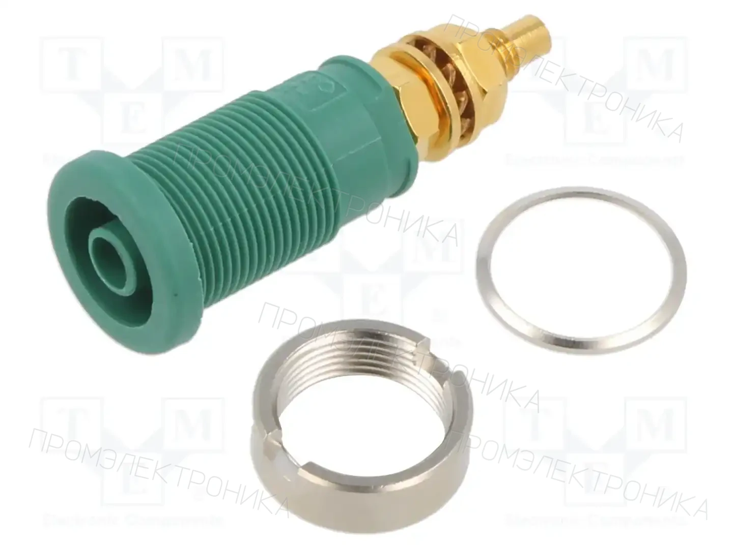 HIRSCHMANN T&M SEB 2600 G M4 GN — Гнезда банановые 4мм