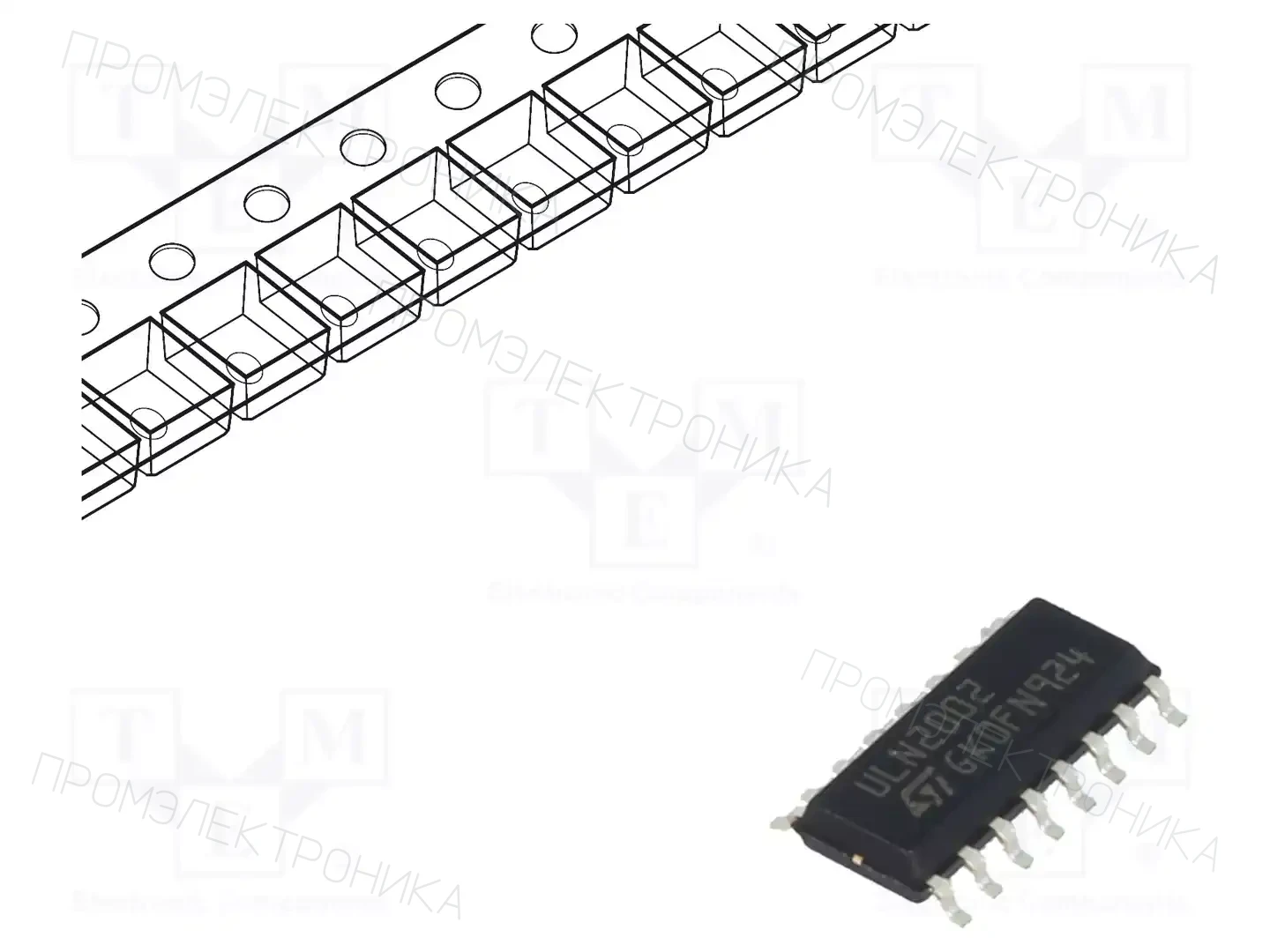 STMicroelectronics ULN2002D1013TR — Драйверы - микросхемы