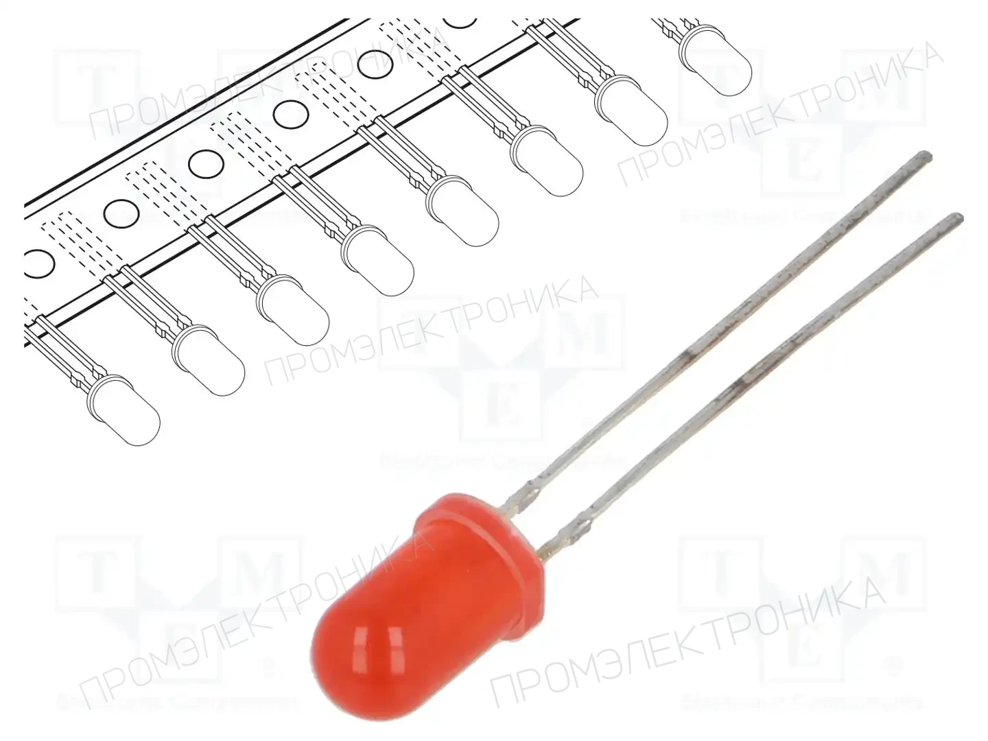 OPTOSUPPLY OSNR5134A-T — Круглые светодиоды THT